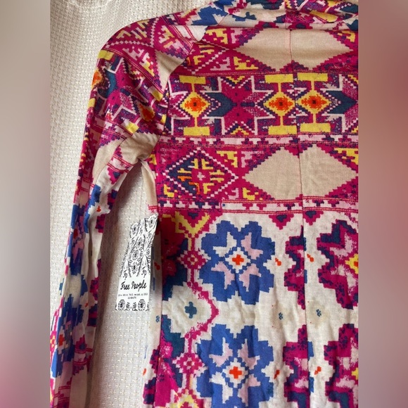 SALE🎉FP MOVEMENT Printed High Jump Long Sleeve / Fair Isle Magenta / XS - Picture 8 of 14